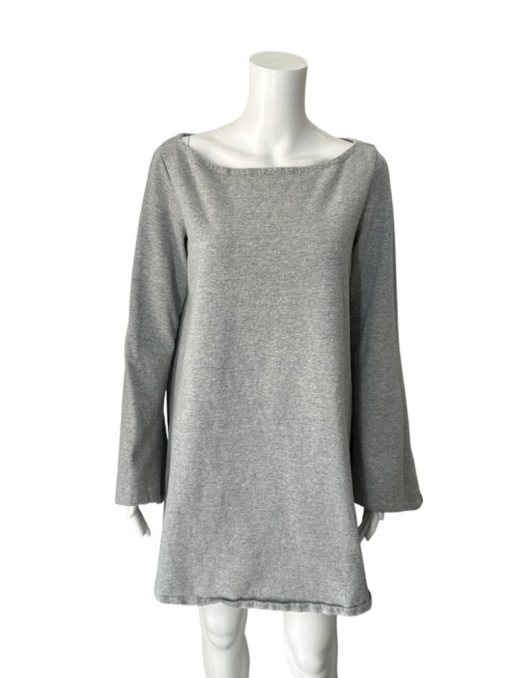 Kamali by Norma Kamali Gray Bell Sleeve Sweatshirt 12